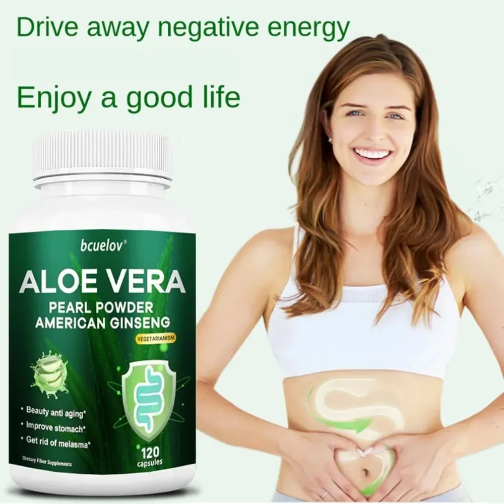 Aloe Vera Extract Capsules Helps Relieve Constipation Colon Cleansing and Detoxification and Manages Weight Metabolism — image 6