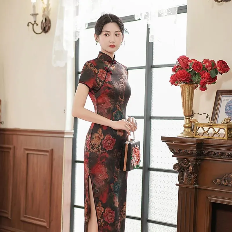 Roupas de moda festa vintage casual verão elegante tradicional chinês roupas cheongsams vestido chinês qipao estilo étnico — image 20
