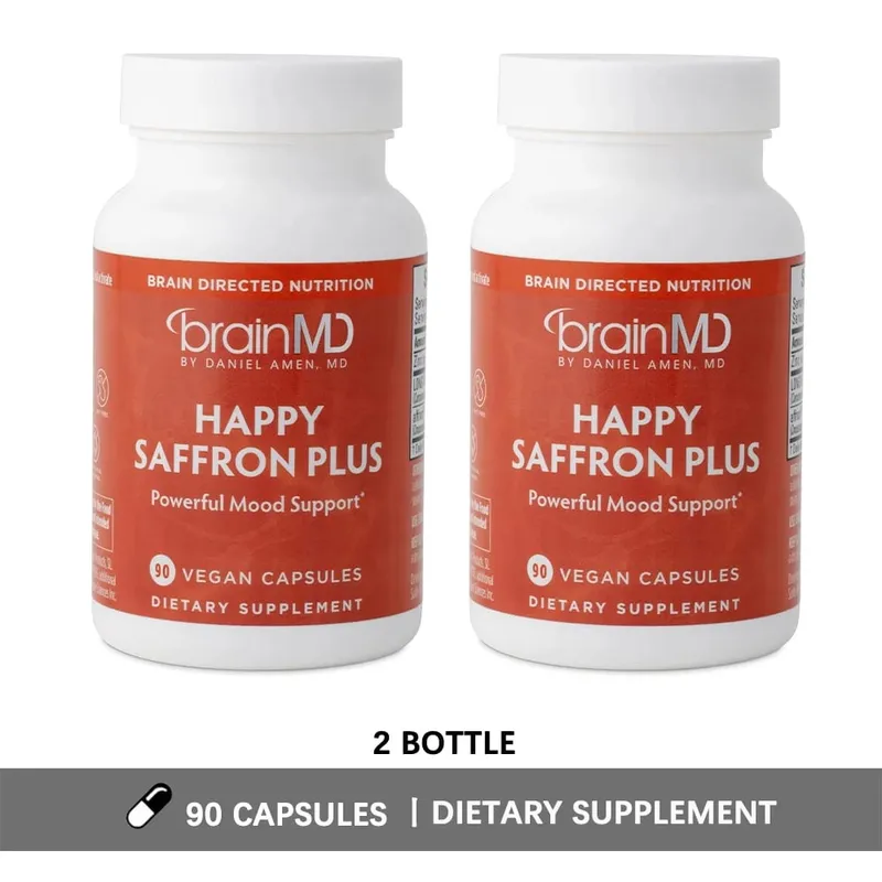 Happy Saffron Plus Supplements - Saffron Flower Extract Supplement for Eye Health Support - Mood Enhancer for Men & Women — image 7