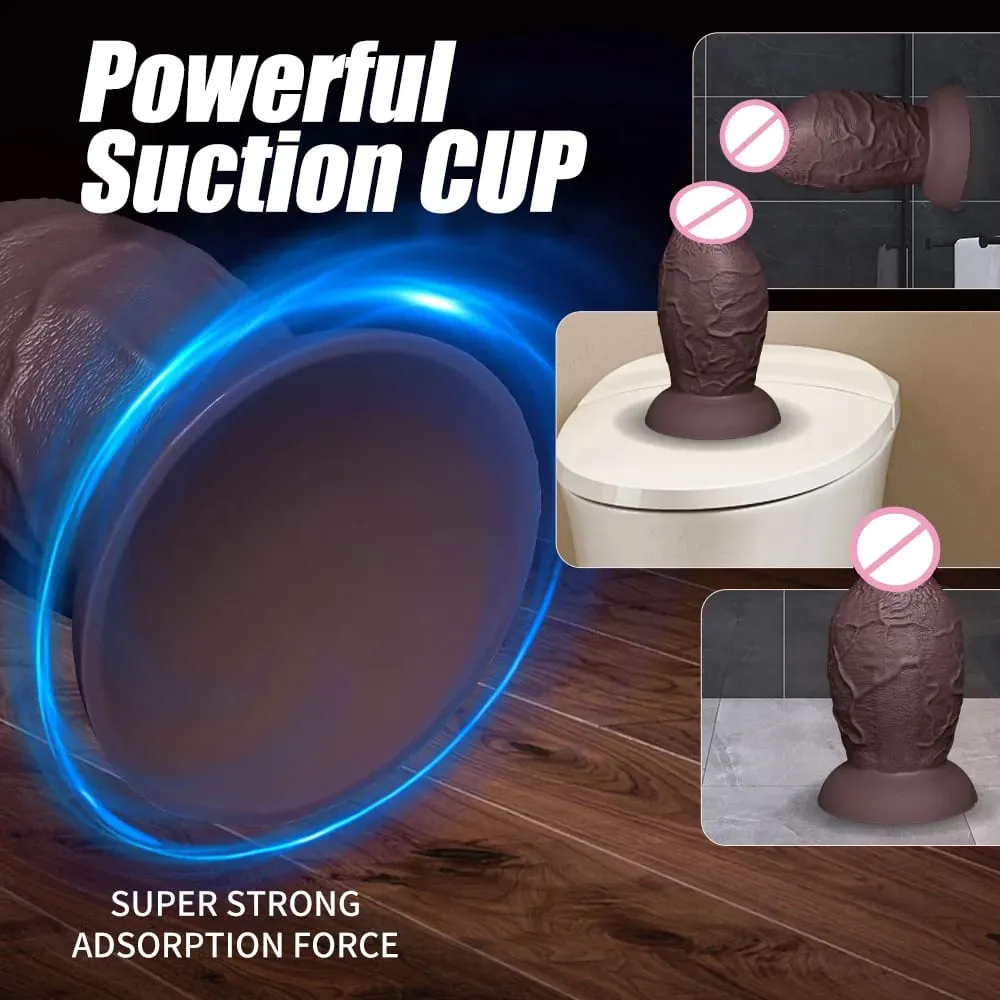 Super Realistic Anal Silicone Dildo Soft Huge Penis Suction Cup Dildo Vaginal Expander G-spot Stimulation with Strong Suction Cup Release Anal Training Hands Buttplug Adult Masturbator Cock Big Dick Butt Plug Sex Toys For Women Men Couples