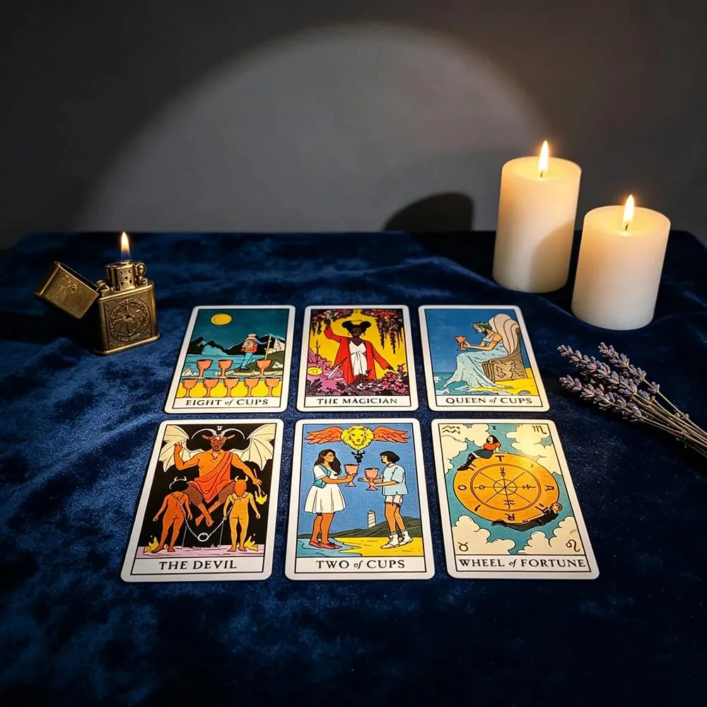 Modern Witch Tarot Deck 78 Cards English Version Divination Board Game Cards Game Spiritual Guidance Tarot Deck for Beginners — image 5