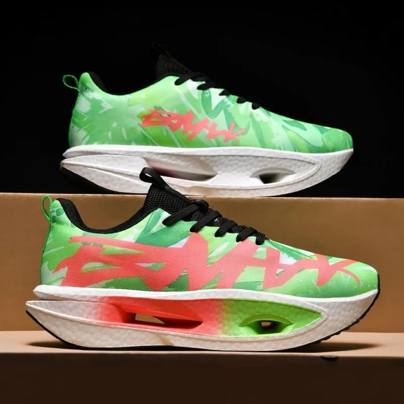 Men Running Shoes Carbon Board Marathon Speciality Sports Outdoor Air Breathable Lightweight Women Comfortable Athletic Sneakers — image 5
