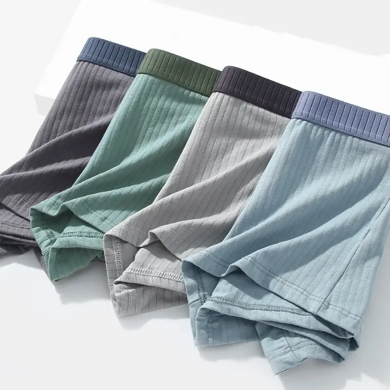 7Pcs Men's Cotton Panties Underwears Boxers Men Underpants Pure Cotton Thermal for Man Breath Able Homme Sexy Soft Male Short — image 1