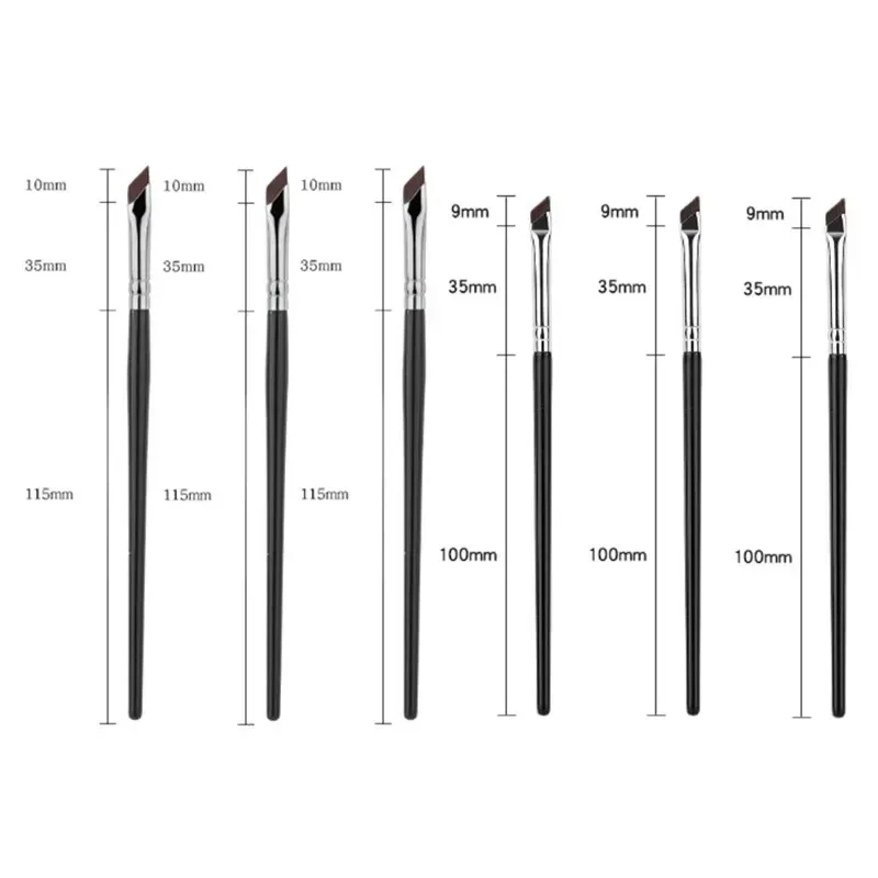 1-16pcs Upgrade Blade Eyeliner Brush Ultra Thin Fine Angle Flat Eyebrow Brush Liner Brow Place Makeup Brush Precise Detail Brush — image 21