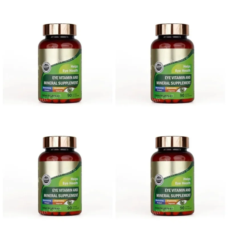 Cápsulas de vitaminas para os olhos de luteína com zeaxantina zinco suplemento nutricional diário para os olhos suporte para a saúde dos olhos para adultos garrafa de 90 contagens — image 9