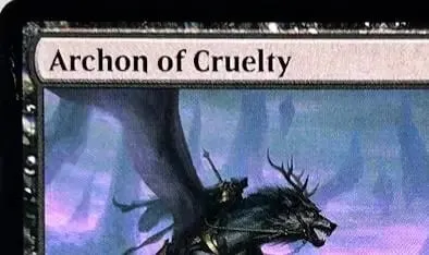 LK55 Holo Archon of Cruelty Azusa Lost but Seeking Orim's Chant Rhystic Study High-Quality TCG Proxy Cards (Black-Core) — image 5