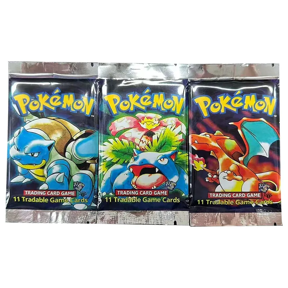 Base Set 1st Edition Shadowless Booster Box Pokemon Cards PTCG Proxy Classic Anime Collection Card 1Set 36 Packs 1Pack/11Card — image 7