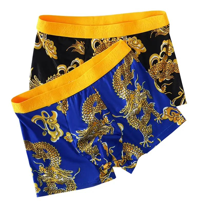 4st/set Herrunderkläder 3D-mönster Sexiga kalsonger U-formad konvex påse Mode Pojktrosor Ny stil Boxershorts Herr — image 13