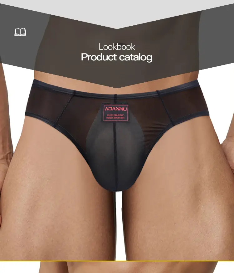 Summer Ice Silk Men Briefs 0.01mm Ultra-thin Mesh Underpants Transparent Breathable Sexy DeepV-back Butt-lifting Underwear M-XXL — image 11