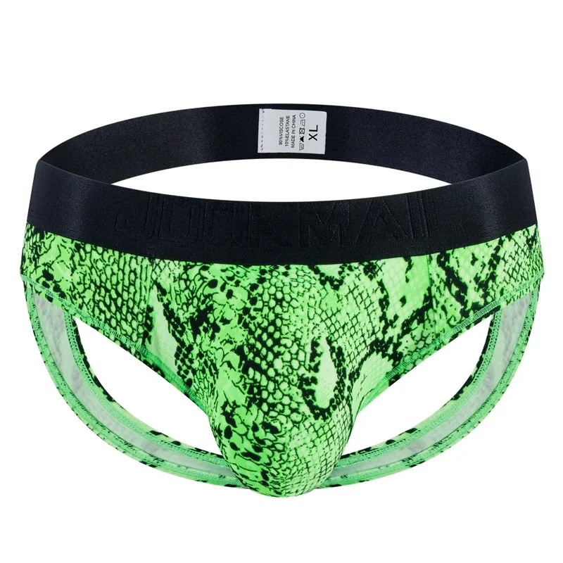 Cuecas jockstrap com estampa de leopardo, cuecas sexy masculinas, roupa íntima, deslizamento, calzoncillos hombre, kinckers, cuecas gays