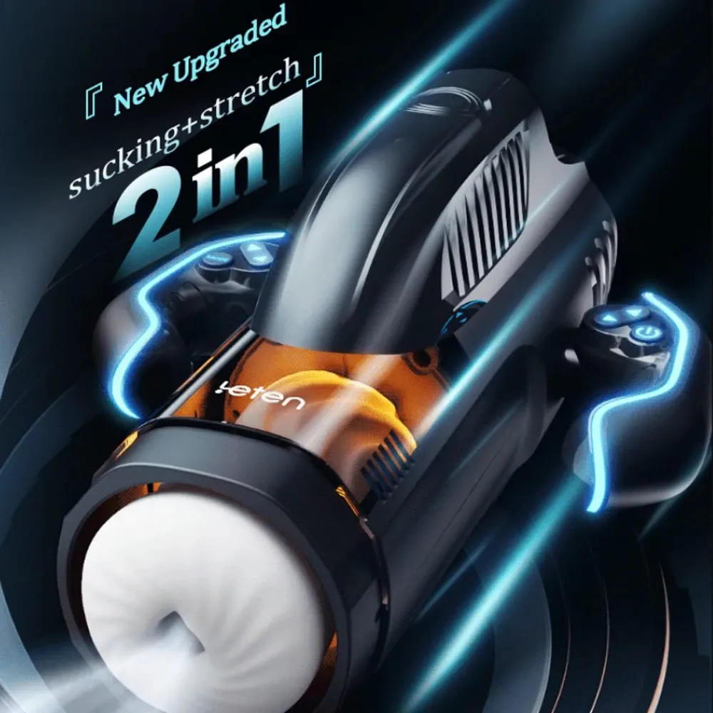Bermuda Masturbator Makapangyarihang Vacuum Sucking Blowjob High-Speed Piston Telescopic Male Masturbation Cup Mga Sex Toys para sa Mga Lalaki — image 2