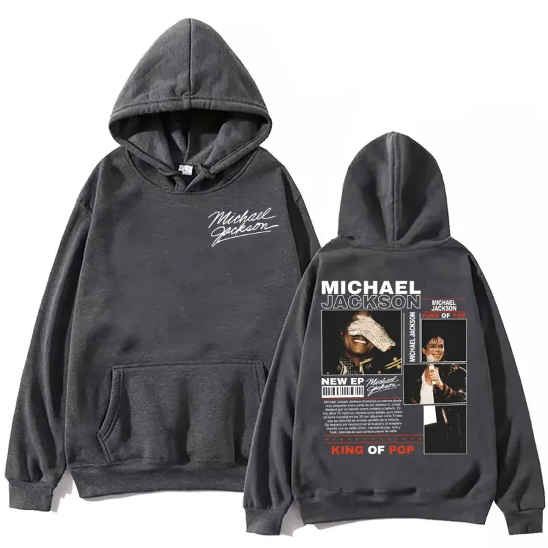 Rock Singer Michael Jackson Merch Hoodies Men Women Fashion Vintage Hooded Sweatshirts High Quality Fleece Oversized Pullovers — image 5