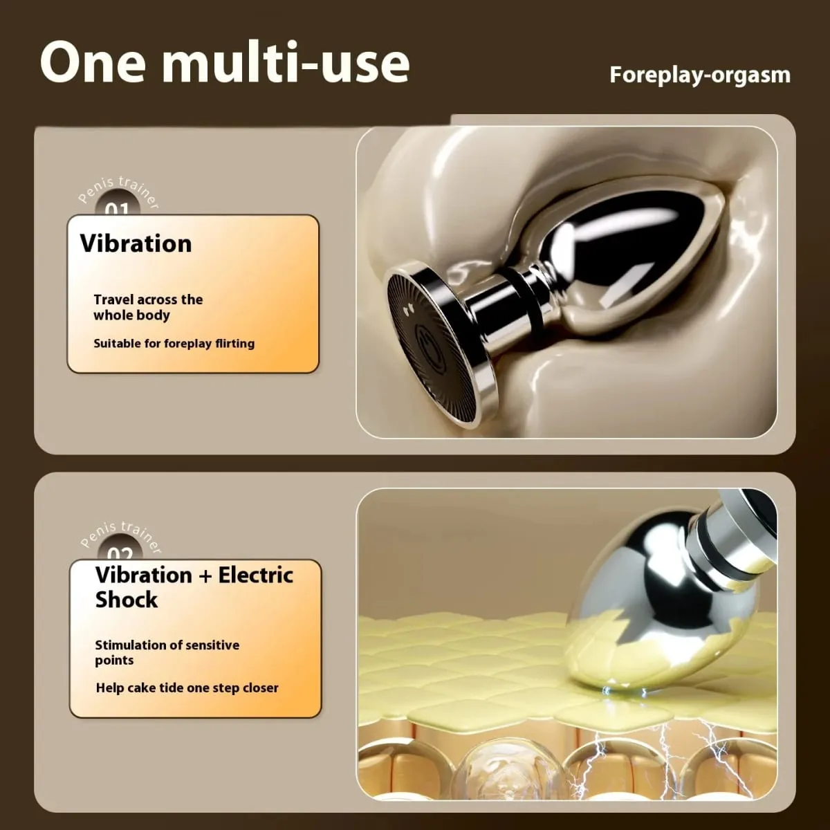 Electroshock Anal Vibrator Microcurrent Stimulation Remote Vibrating Butt Plug Prostate Massager Adult Women Men Anal Sex Toys — image 5