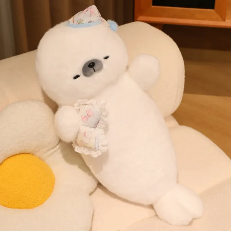 New 70cm Plush Toy Seal Otter Soothing Sleep Stuffed Toys Gift Soft Back Cushion Home Decor