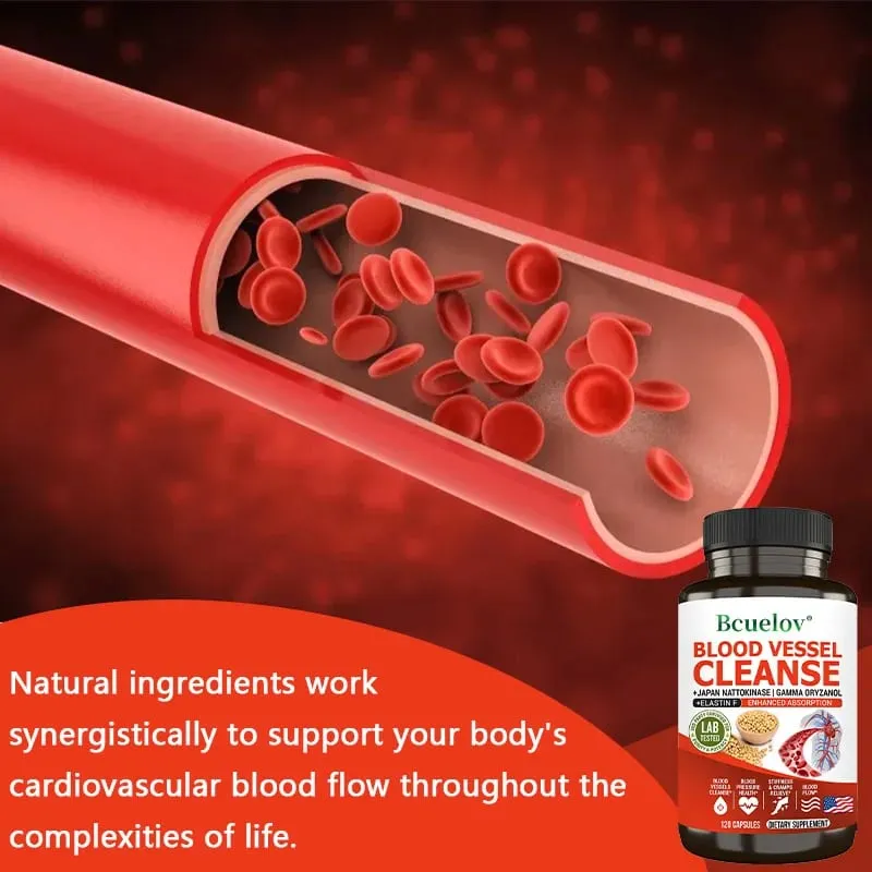 Nattokinase 2000 FU Supplement - Improve Blood Circulation Promote Detoxification Metabolism Maintain Cardiovascular Health — image 3