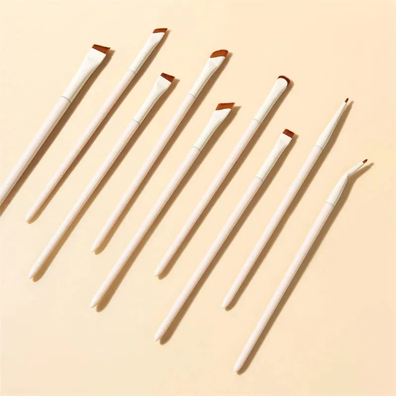 3/7/9 Makeup Brushes Set Blade Eyeliner Brush Eyebrow Brushes Portable Fine Oblique Head Eye Liner Eyebrow Brush Makeup Tool