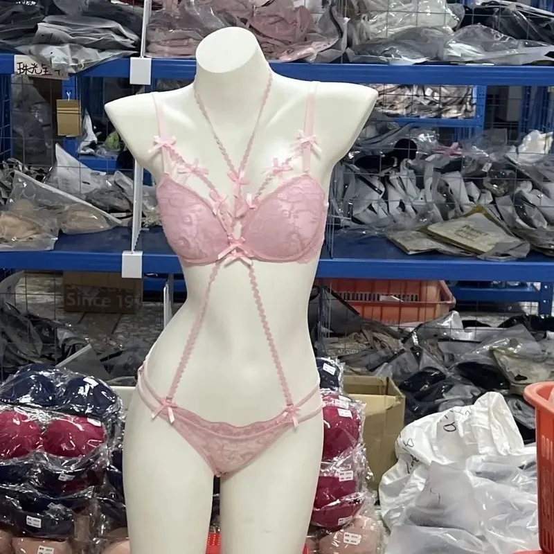 1. BANERDANNI Pure Style Women Lingerie Suit Purple Thin Strap Bowknot Comfort Breathable Underwear Set Size 32-38 Intimate Wear
