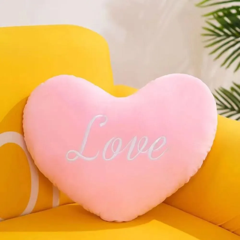 New Heart Shape Heart Plush Pillow Pink Color Valentines gift Soft Pillow Red Color Stuffed Pillow for Birthday — image 11