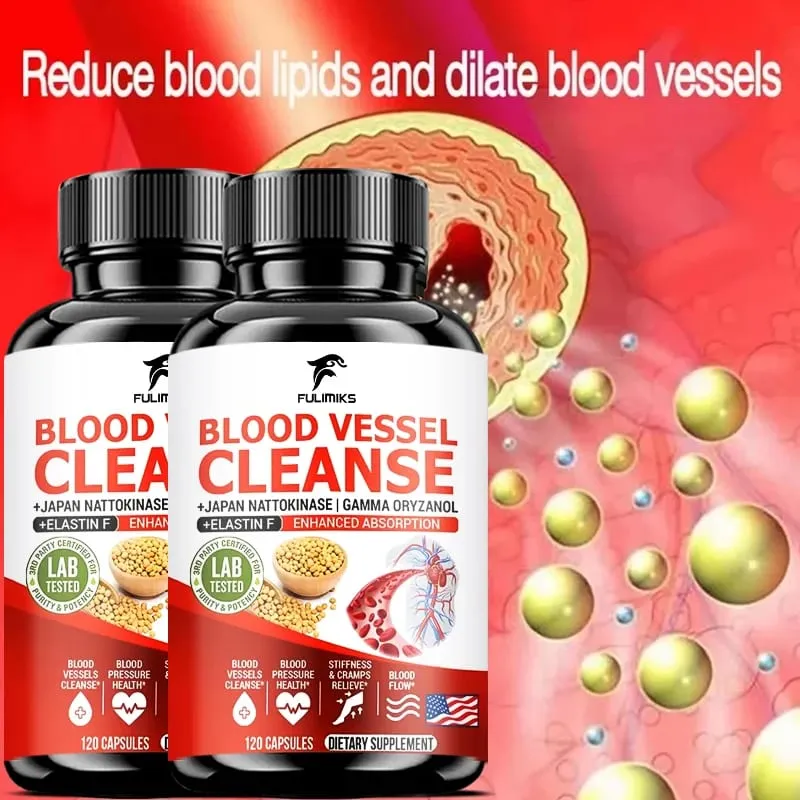 Blood Vessel Cleanse Capsules Clean Flexible Vessels Heart Blood Promote The Best Blood Circulation And Prevent Muscle Cramps — image 6