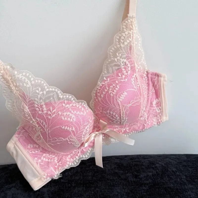 Hot New Wireless Push Up Bra Set Women Small Bust Gather Side Support Anti Sag Sexy Soft Daily Wear Lingerie 32‑38ABC — image 11