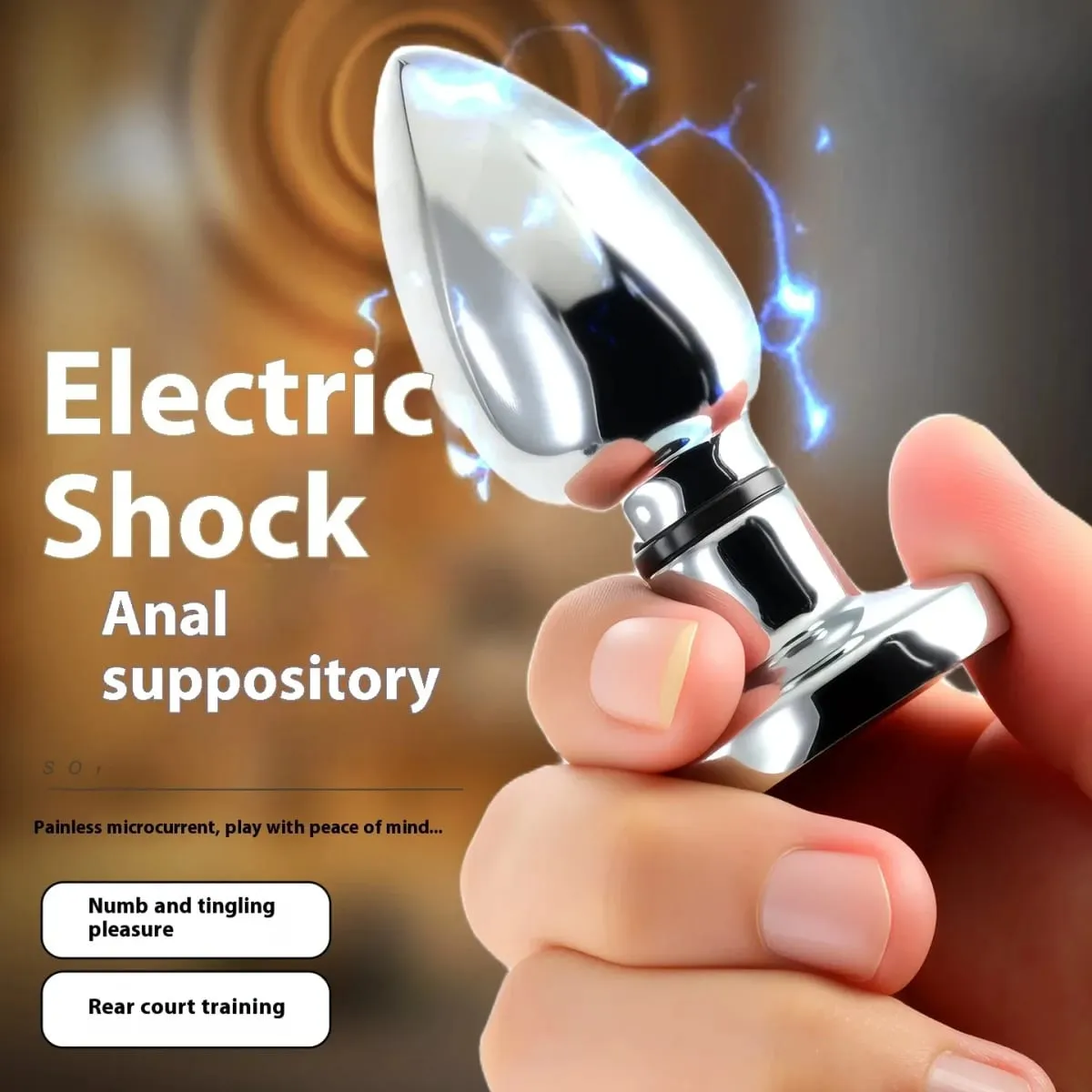 Electroshock Anal Vibrator Microcurrent Stimulation Remote Vibrating Butt Plug Prostate Massager Adult Women Men Anal Sex Toys — image 2