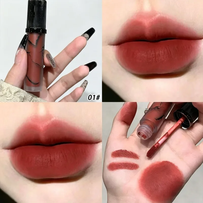 Marmor Matte Lip Mud Velvet Soft Fog Lip Tint Langlebige Antihaft-Cup-Lippenkosmetik