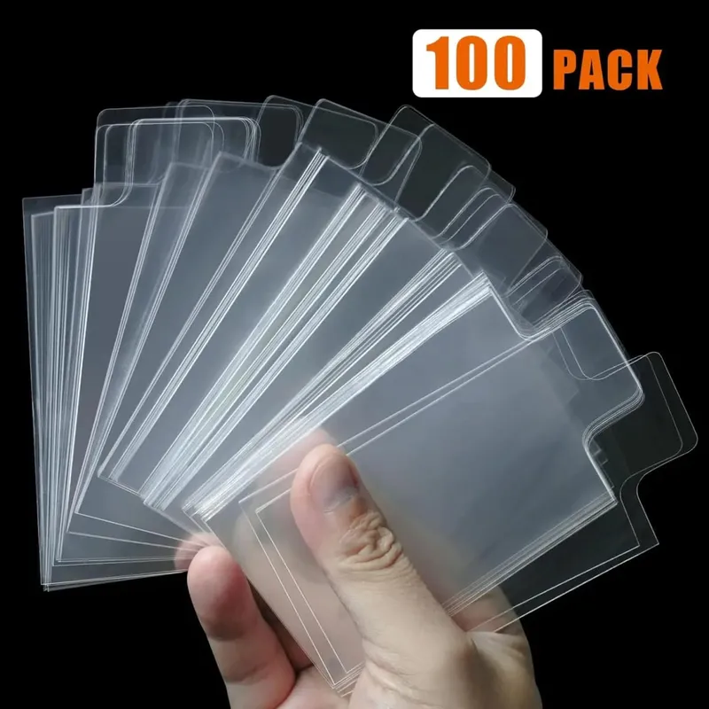 100PCS Clear Protective Sleeves Fit For 35PT-100PT Hard Plastic Card Holder For Pokemon TCG Game Trading Sports Cards Protector — image 9