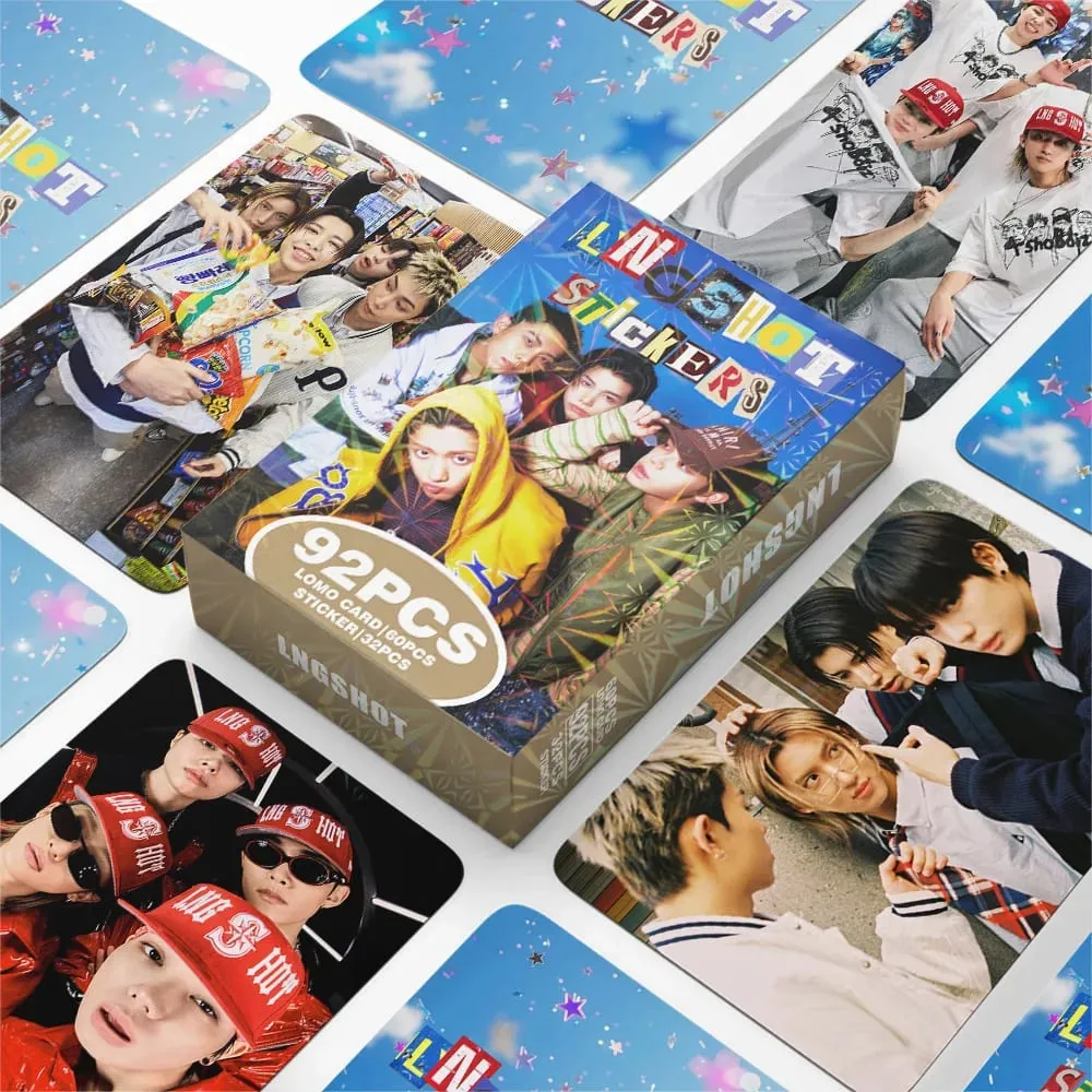 127pcs LNGSHOT New Album Photocards Stickers Kpop Merch Lomo Cards Set Fans Collection Cards Giftsi — image 1