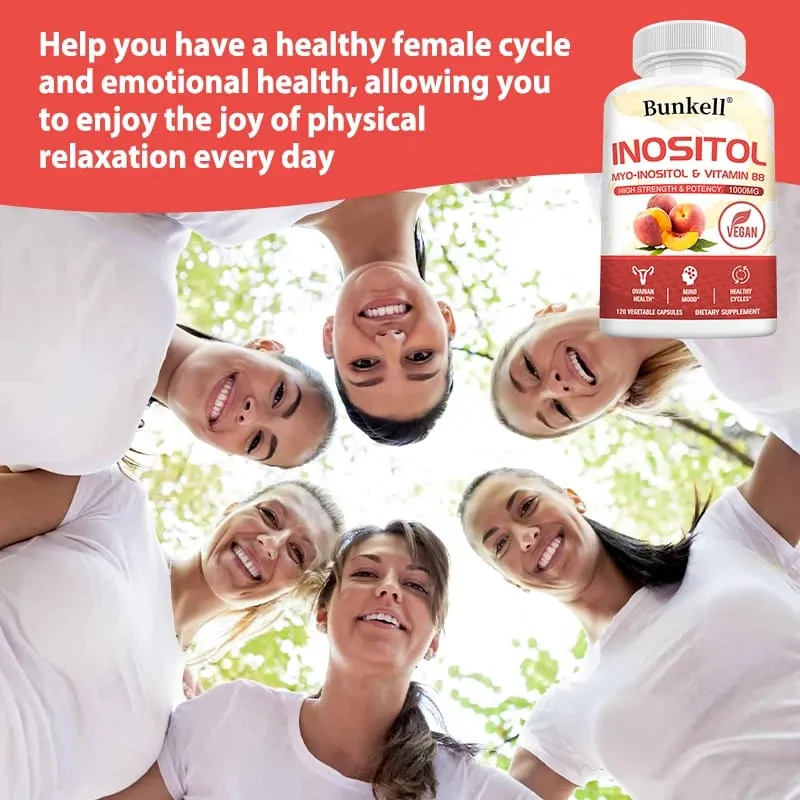 Inositol 1000mg Capsules - Fat Metabolism Liver Health Ovarian Immune System Support Skin Balance & Hair Growth Supplement — image 6