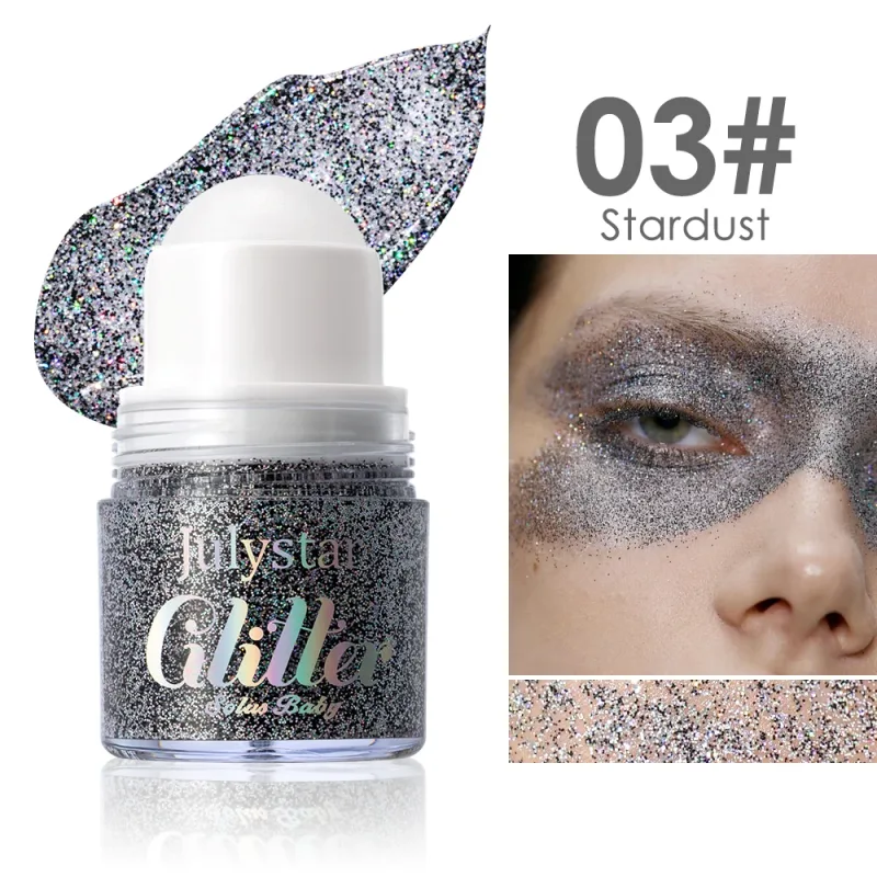 Rolando lantejoulas glitter gel rosto pintura corporal brilhante líquido verde branco pérola brilho sombra de olho iluminar palco maquiagem decoração — image 11