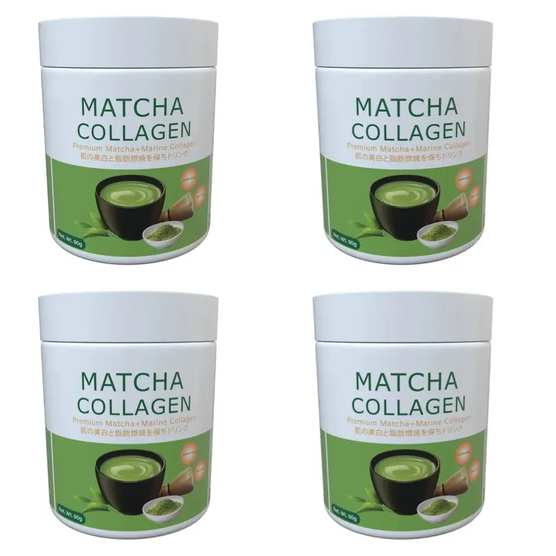 Matcha Collagen Powder Premium Matcha Marine Collagen L-Glutathione For Skin Hair & Joint Wellness Support Formula Adult 90g