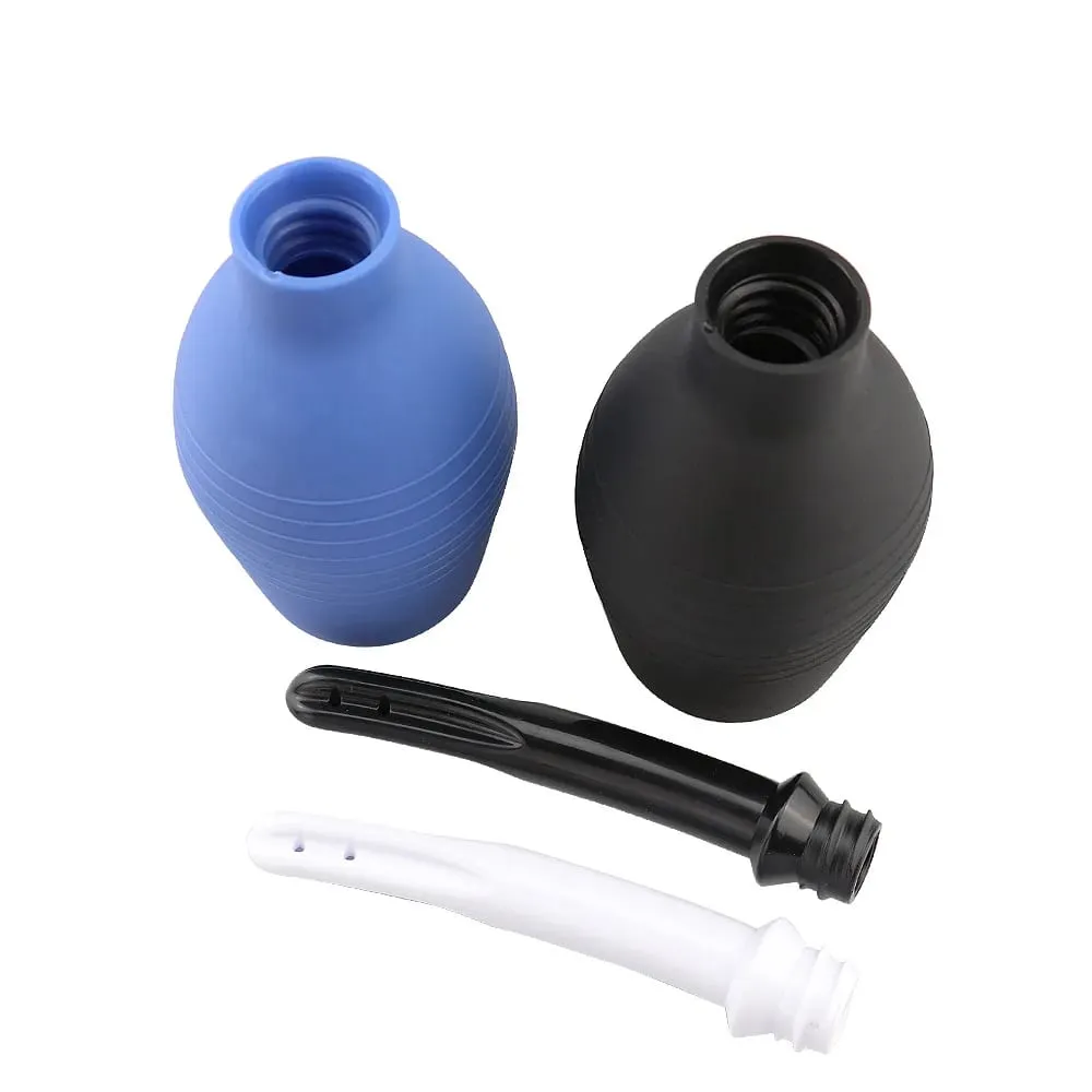 Lavemang Rengöringsbehållare Slidan Analrengörare Douche Bulb Design Medicinskt gummi Hälsa Hygienverktyg Sexleksaker För Kvinna/Man — image 3