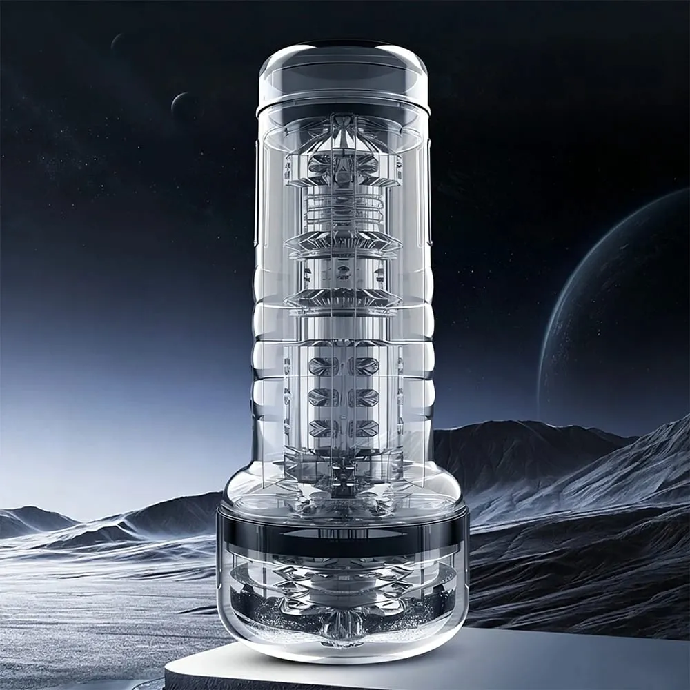 Transparent Cup Artifical Vaginal Real Pussy For Men Penis Exerciser Medical Penis Pump Cock Enlarger Sex Toys Male Masturbator — image 2