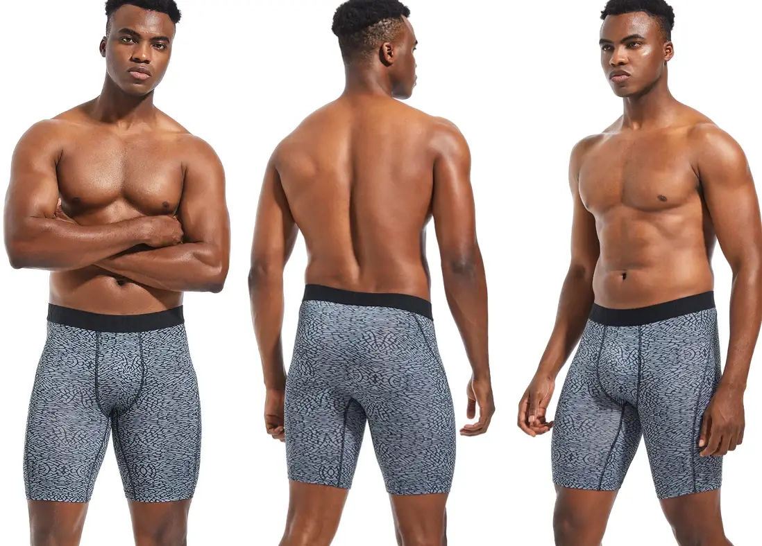 Mode Lång Herr Boxershorts Polyester Underkläder för Man Kalsonger Sexiga Herrtrosor Bekväma Stretch Boxershorts Herr — image 4