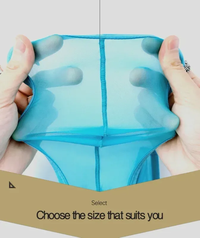1PCS Mens Thin Mesh Thong See Through Breathable Summer Style U Pouch Male Brief Underwear — image 12
