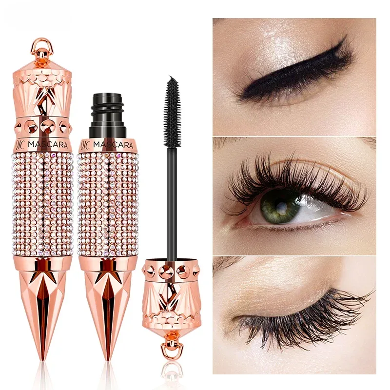 Diamant 4D Mascara Seide Faser Wasserdicht Lange Wimpern Verlängerung Verlängerung Dicke Schwarze Mascara Augen Make-Up Produkte Kosmetik — image 7