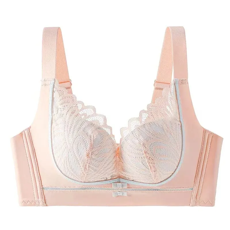 Sexy Lace Push-Up Lingerie Bra for Small Breasts Anti-Sagging Adjustable Beauty Back Non-Underwire Gathering Bra — image 11