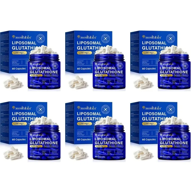 Liposomal Glutathione Capsules with Resveratrol Vitamin C for Antioxidant Defense Immune & Cellular Support 60 Capsules — image 12