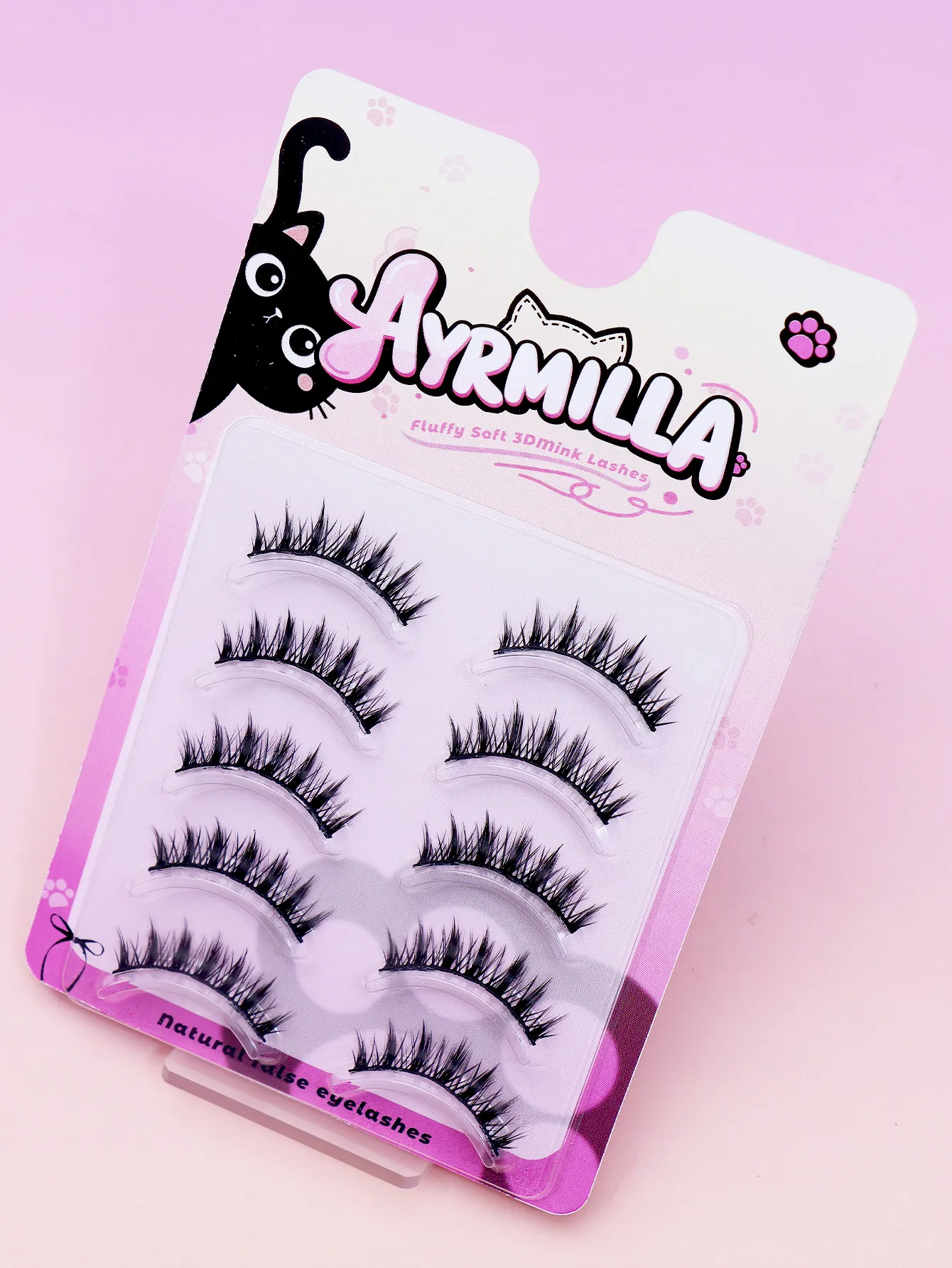 Spiky Devil Cat‑Eye False Eyelashes 5‑10mm Wispy Spiky Strip Lashes Natural Fluffy Fox Eye Lash Extension Soft 3D Mink‑Like — image 2