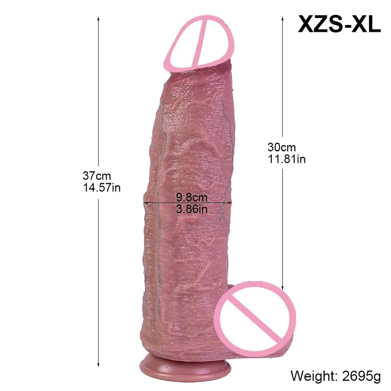 9.8cm Diam New Models Realistic Dildo Soft Silicone Penis with Suction Cup Lifelike Sex Toys for Women Vaginal Anal Masturbation — image 2