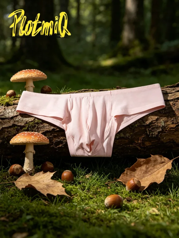 2PCS Low Rise Comfort Men Cotton Briefs Pink Soft Fabric Malapad na Waistband 3D Support Pouch Moisture Friendly Mens Underwear — image 4