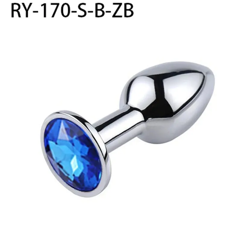 Plugue anal de metal para ânus de cristal, base de joias para jogador iniciante para jogador sênior, 5 tamanhos sm, massagem ponto g, brinquedos sexuais bdsm, 1 peça — image 6