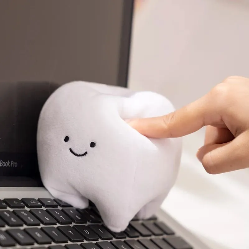 Simulation Lovely Tooth Plush Toys Cute Expression White Teeth Stuffed Soft Pillow Funny Sofa Cushion Gift For Children Gifts — image 3