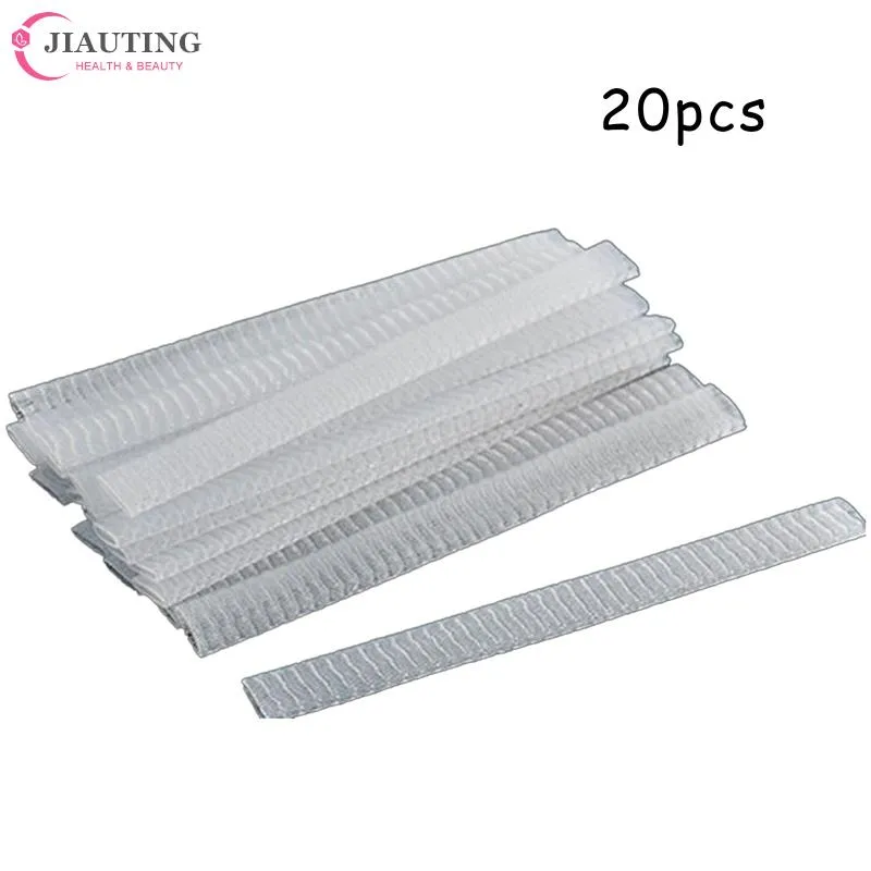 Protectores de red flexibles de malla de 20 piezas, cubierta protectora de Brochas de Maquillaje cosméticas blancas de belleza, herramienta de Maquillaje práctica — image 5