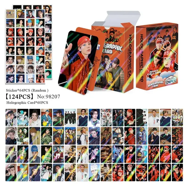 60pcs New Album LNGSHOT SHOT CALLERS Photocards Stickers Kpop Merch Lomo Cards Set Fans Collection Cards Gifts — image 11