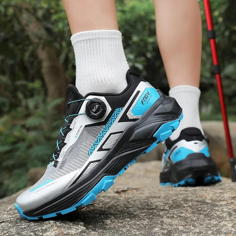 Men's Stylish Outdoor Hiking Shoes Hard-wearing Trekking Sneakers with Plush Warm Lining for Winter Male Footwear — image 4