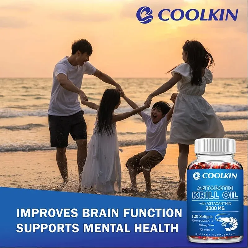 Antarctic Krill Oil 3000mg - Omega-3 EPA DHA Natural Astaxanthin Maximum Strength for Heart & Joint Health — image 6
