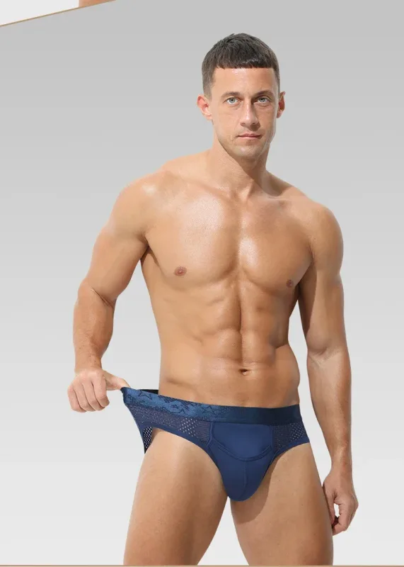 Calcinha de separação de bala masculina sexy u-convexo cuecas veia gelo seda escrotal aro esperma cordão shorts cabeças varicosas — image 24