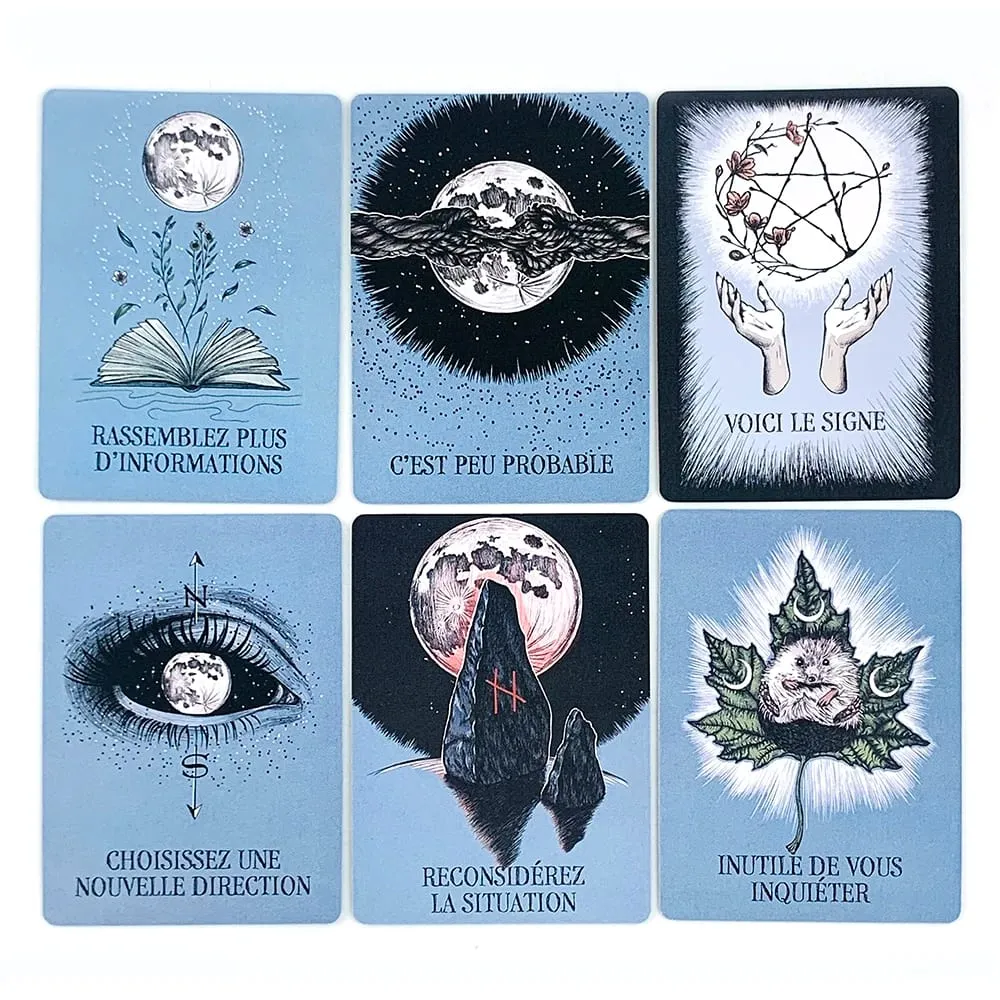 Le Petit Oracle De La Boule De Cristal Oracle Cards 13-Card Deck Athene Noctua Tarot Divination Card with Guidebook