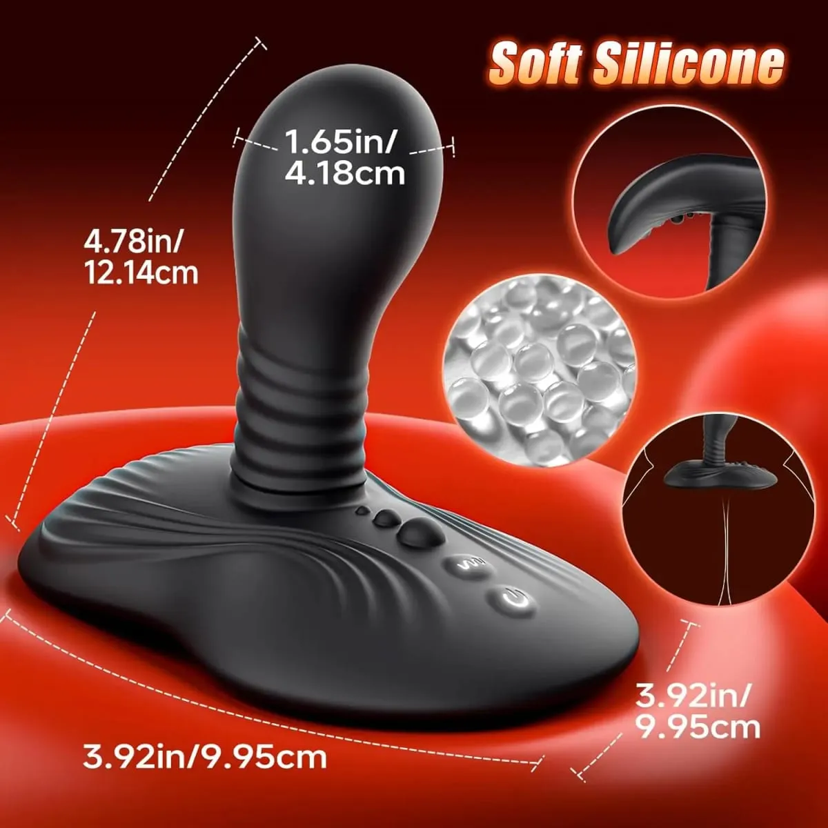 Sit and Ride Roterande Vibrerande Dildo Vibrator Fjärrkontroll G Spot Stimulator Prostata Massager Vuxen Sexleksaker för Kvinnor Män — image 6